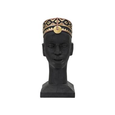 Scultura Uomo Masai cm.25x25x56 |Mauro Ferretti