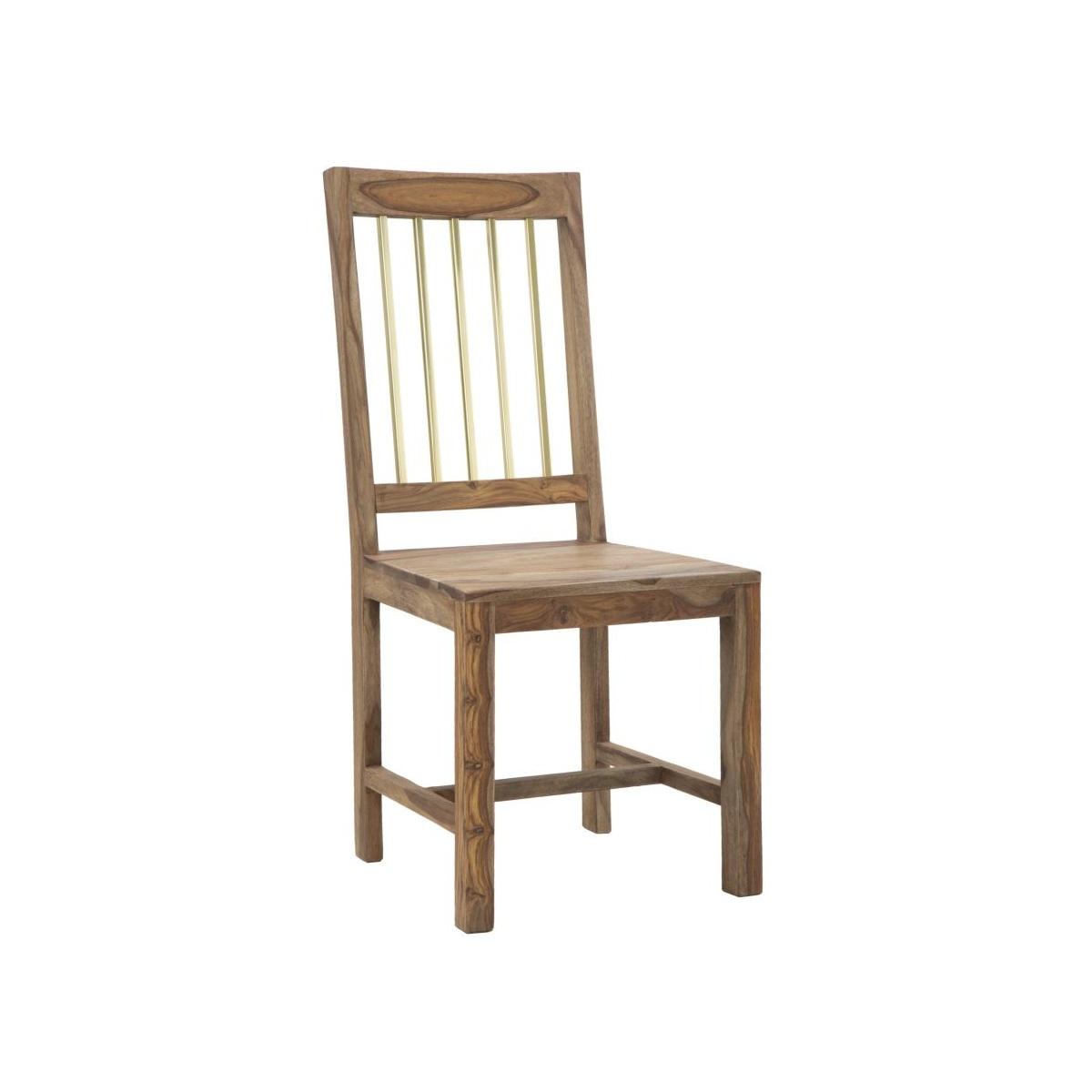 Sedia Elegant Sheesham cm.45x50x100 Set 2 Pz |Mauro Ferretti