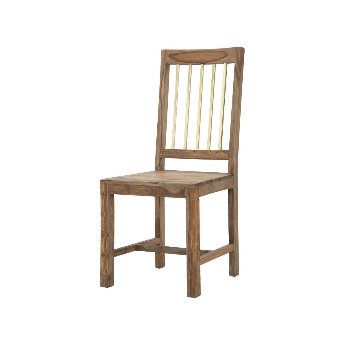 Sedia Elegant Sheesham cm.45x50x100 Set 2 Pz |Mauro Ferretti