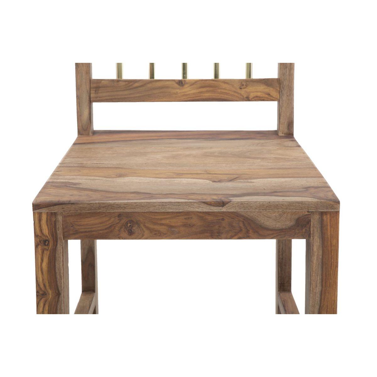 Sedia Elegant Sheesham cm.45x50x100 Set 2 Pz |Mauro Ferretti