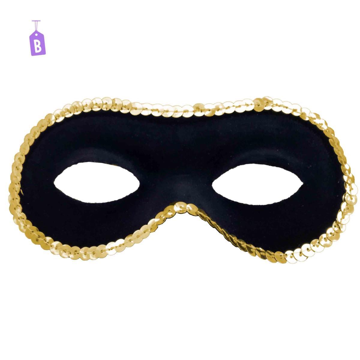 Maschera Viso Farfalla Scamosciata con Paillettes 5 Colori |Carnival Toys