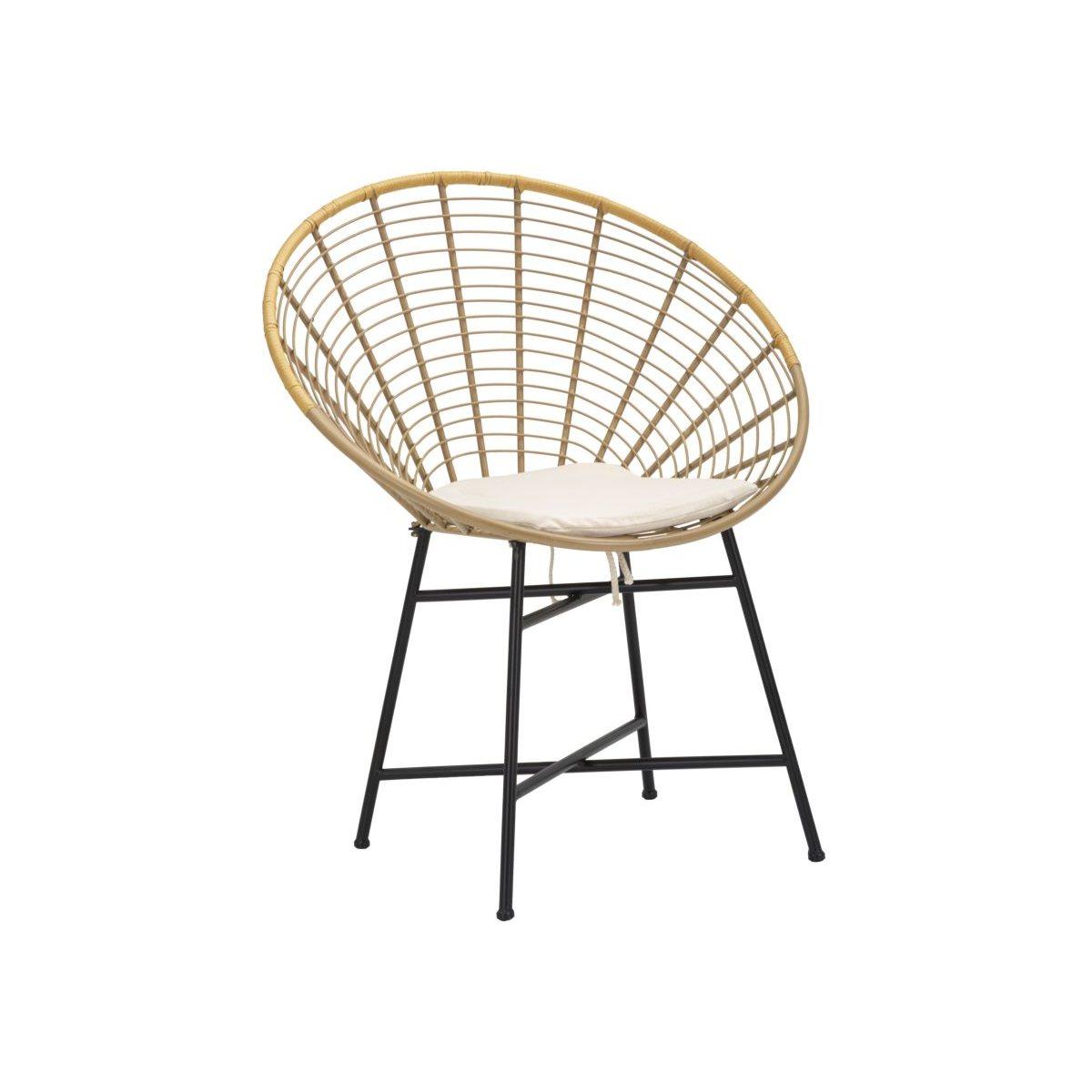 Sedia Panama Grid Con Cuscino cm.72x56,5x88 |Mauro Ferretti