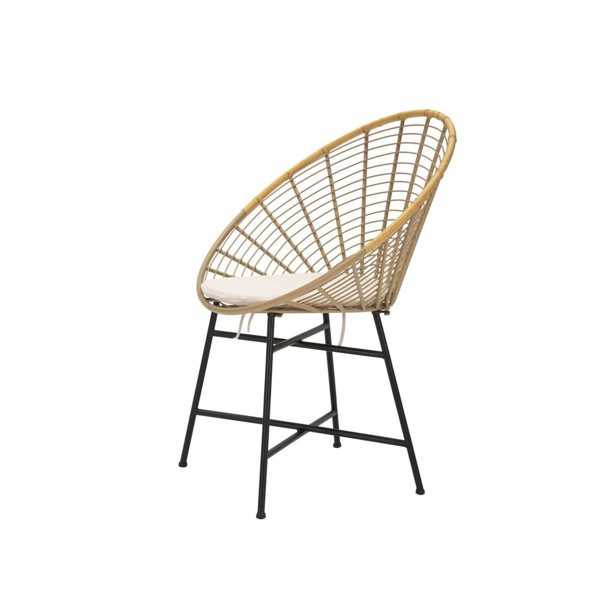 Sedia Panama Grid Con Cuscino cm.72x56,5x88 |Mauro Ferretti