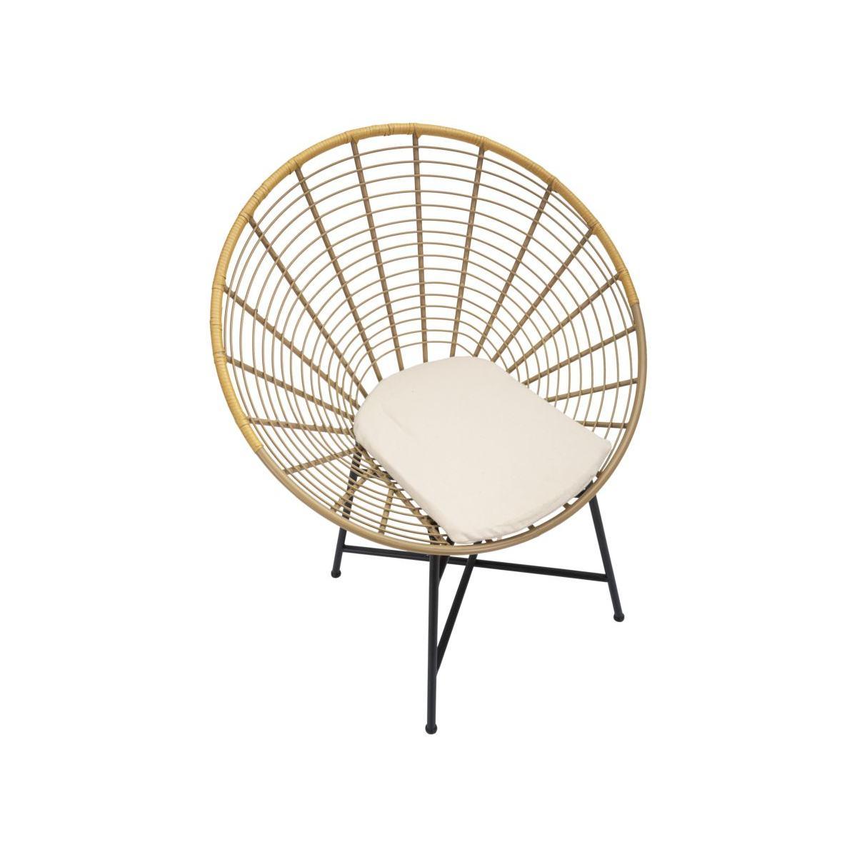 Sedia Panama Grid Con Cuscino cm.72x56,5x88 |Mauro Ferretti