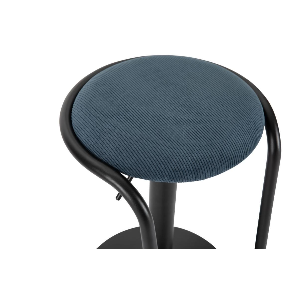 Sgabello Bar Destiny Navy cm.Ø41x61-83 |Mauro Ferretti