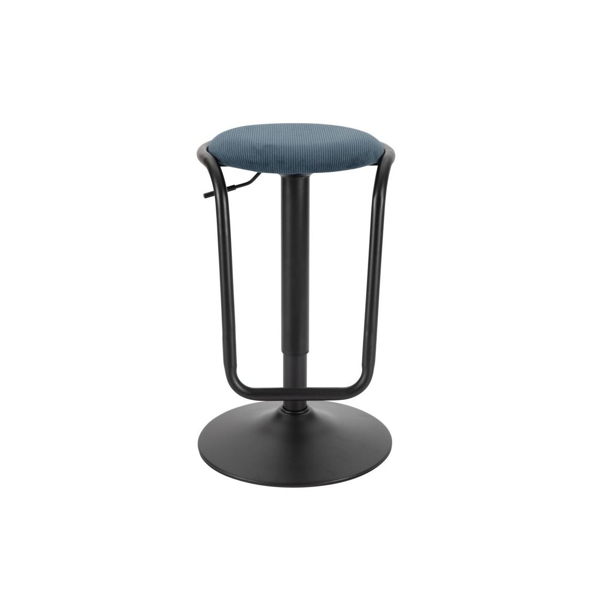 Sgabello Bar Destiny Navy cm.Ø41x61-83 |Mauro Ferretti