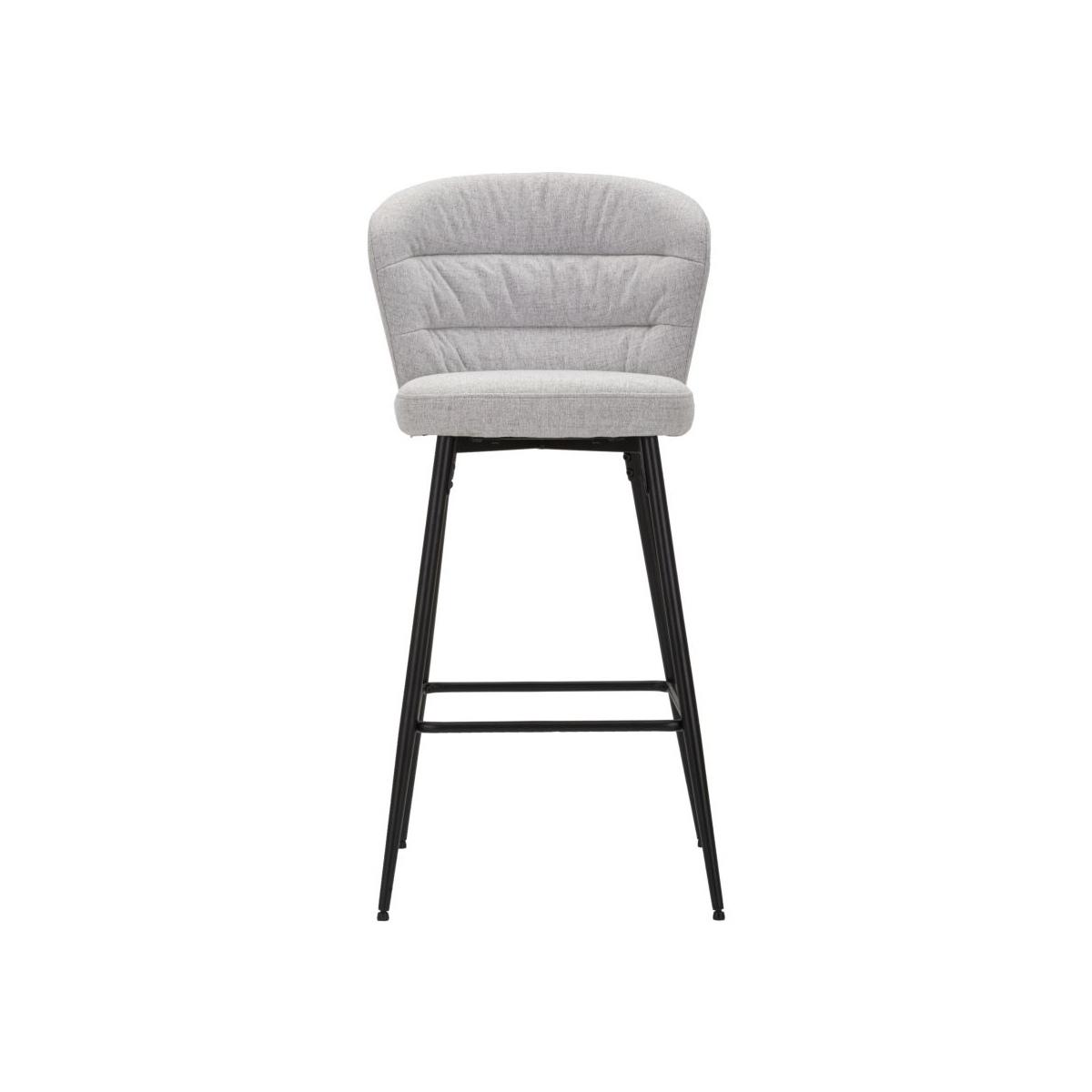 Sgabello Bar Losanna Grigio Set 2 Pz cm.52x59x108 |Mauro Ferretti