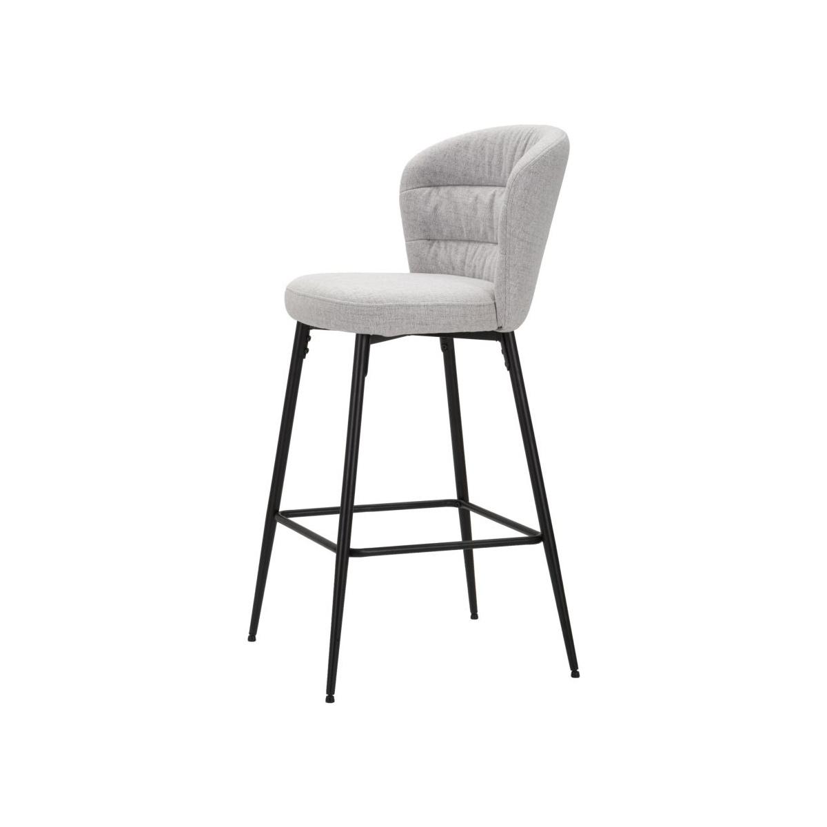 Sgabello Bar Losanna Grigio Set 2 Pz cm.52x59x108 |Mauro Ferretti