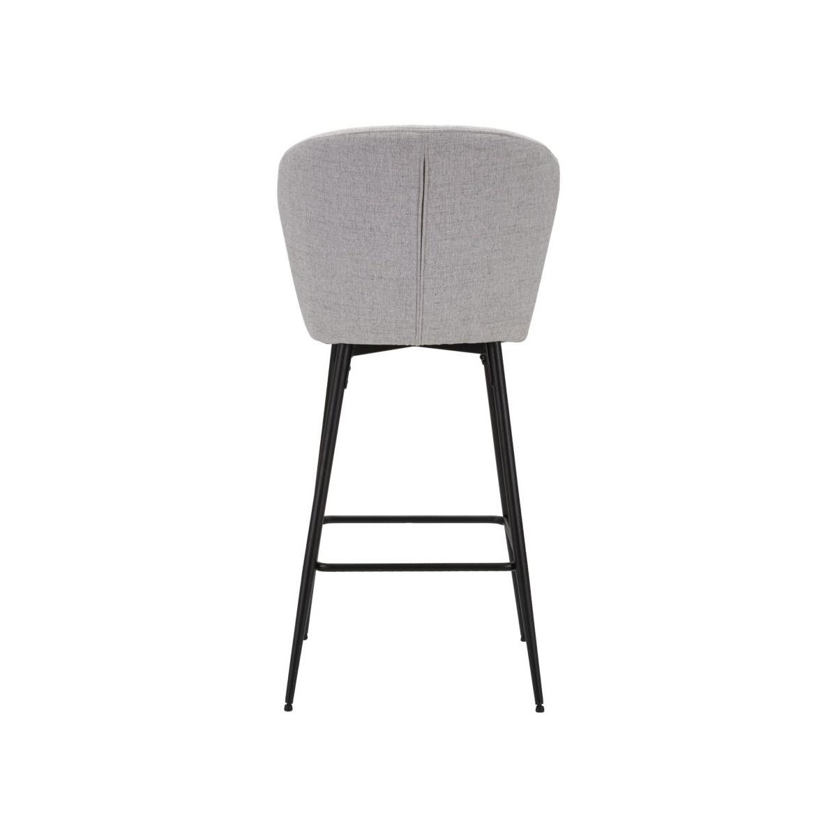 Sgabello Bar Losanna Grigio Set 2 Pz cm.52x59x108 |Mauro Ferretti