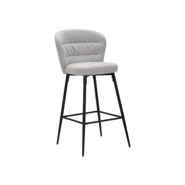 Sgabello Bar Losanna Grigio Set 2 Pz cm.52x59x108 |Mauro Ferretti