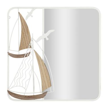 Specchio Da Muro Adriatic cm.60x4,4x60 Misura Specchio cm.35,5x58 |Mauro Ferretti