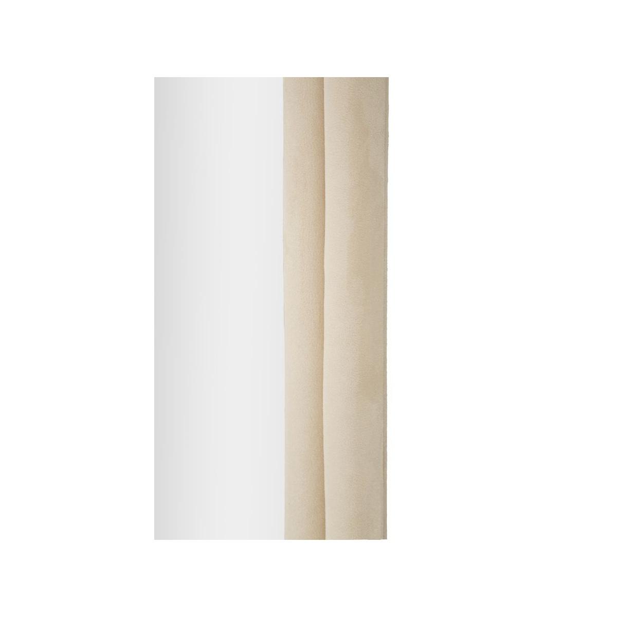 Specchio Da Muro Cloe Velluto Crema cm.60x4x160 |Mauro Ferretti