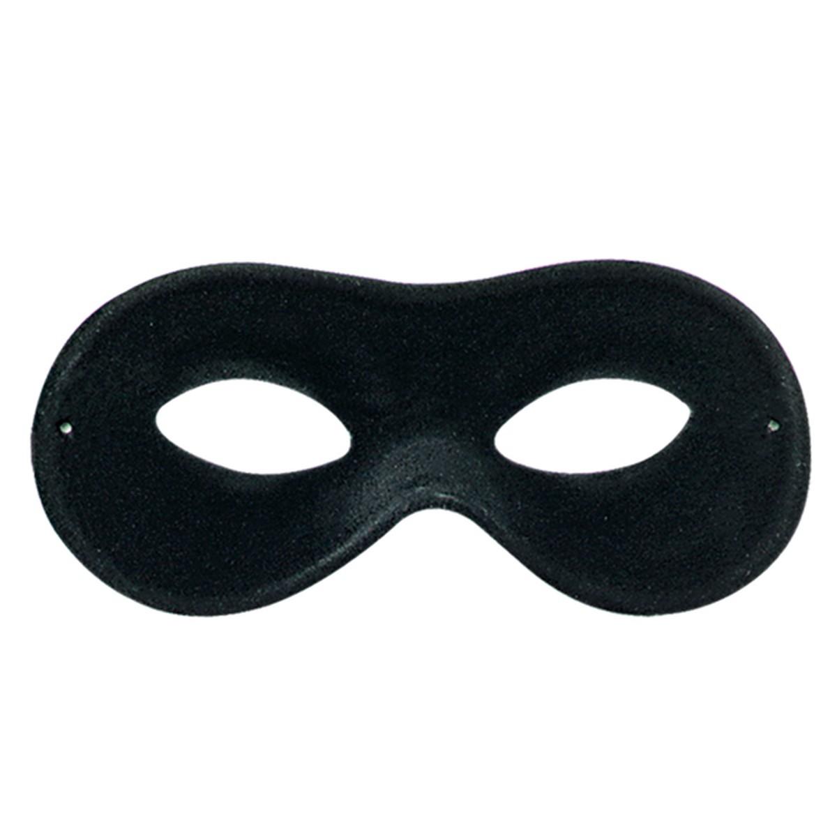 Maschera Viso Farfalla Scamosciata Nero |Carnival Toys