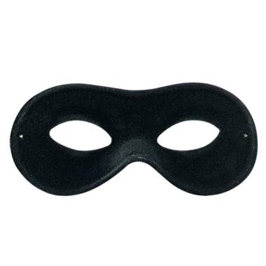 Maschera Viso Farfalla Scamosciata Nero |Carnival Toys