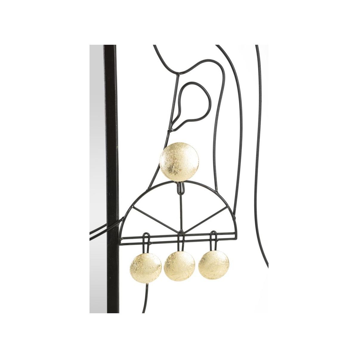 Specchio Da Muro Eleonor cm.64,8x3,8x85 Misura Specchio cm.35x50 |Mauro Ferretti