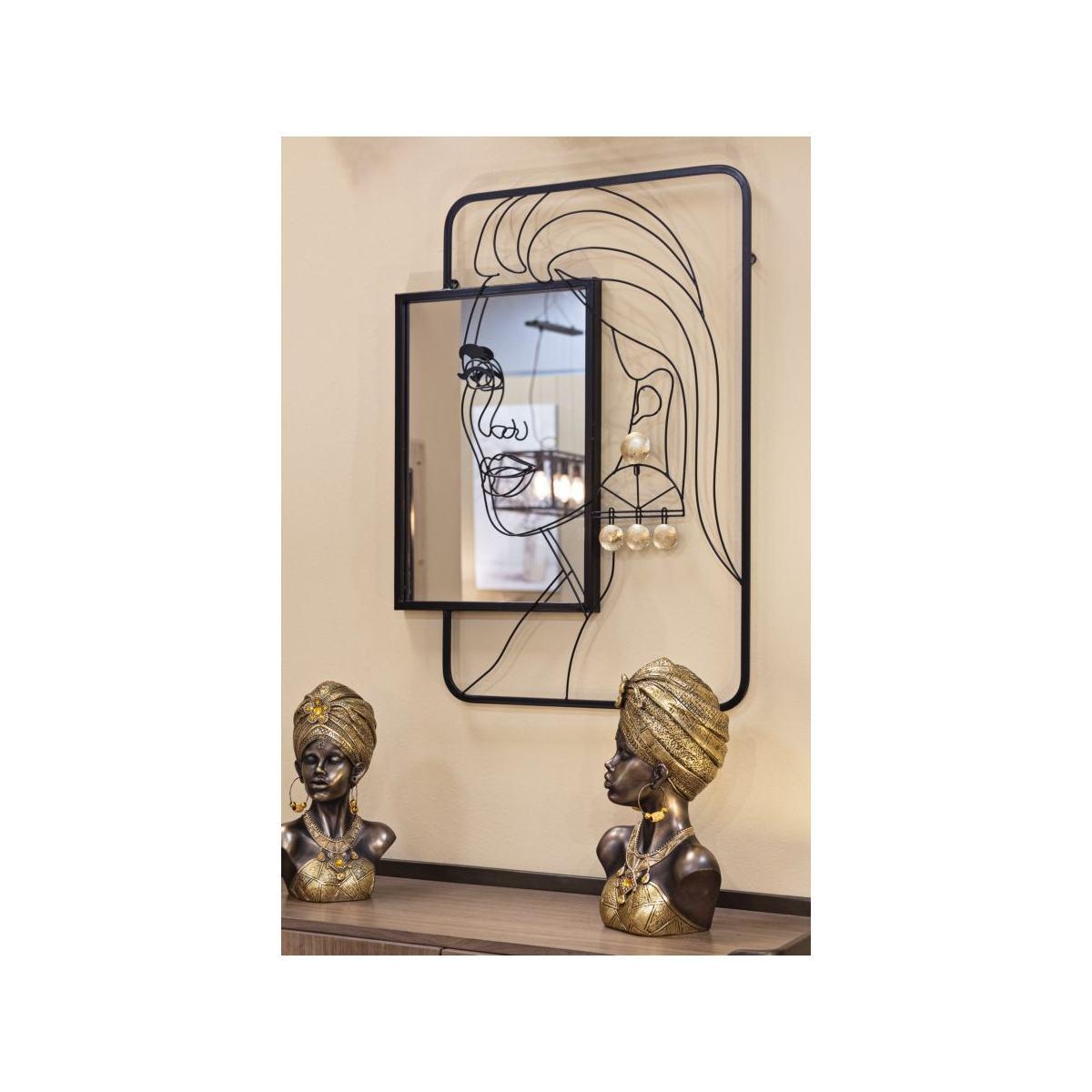 Specchio Da Muro Eleonor cm.64,8x3,8x85 Misura Specchio cm.35x50 |Mauro Ferretti