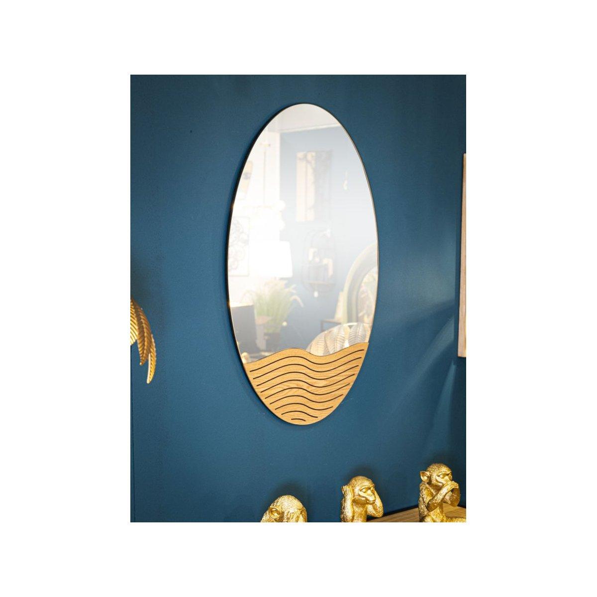 Specchio Da Muro Lines cm.50x1,5x80 Misura Specchio cm.50x62 |Mauro Ferretti