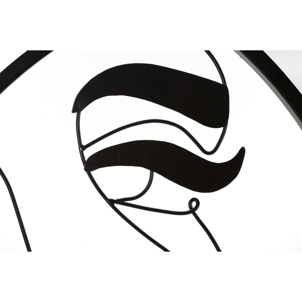 Specchio Da Muro Melly cm.Ø80x3,8 Misura Specchio cm.27x76 |Mauro Ferretti