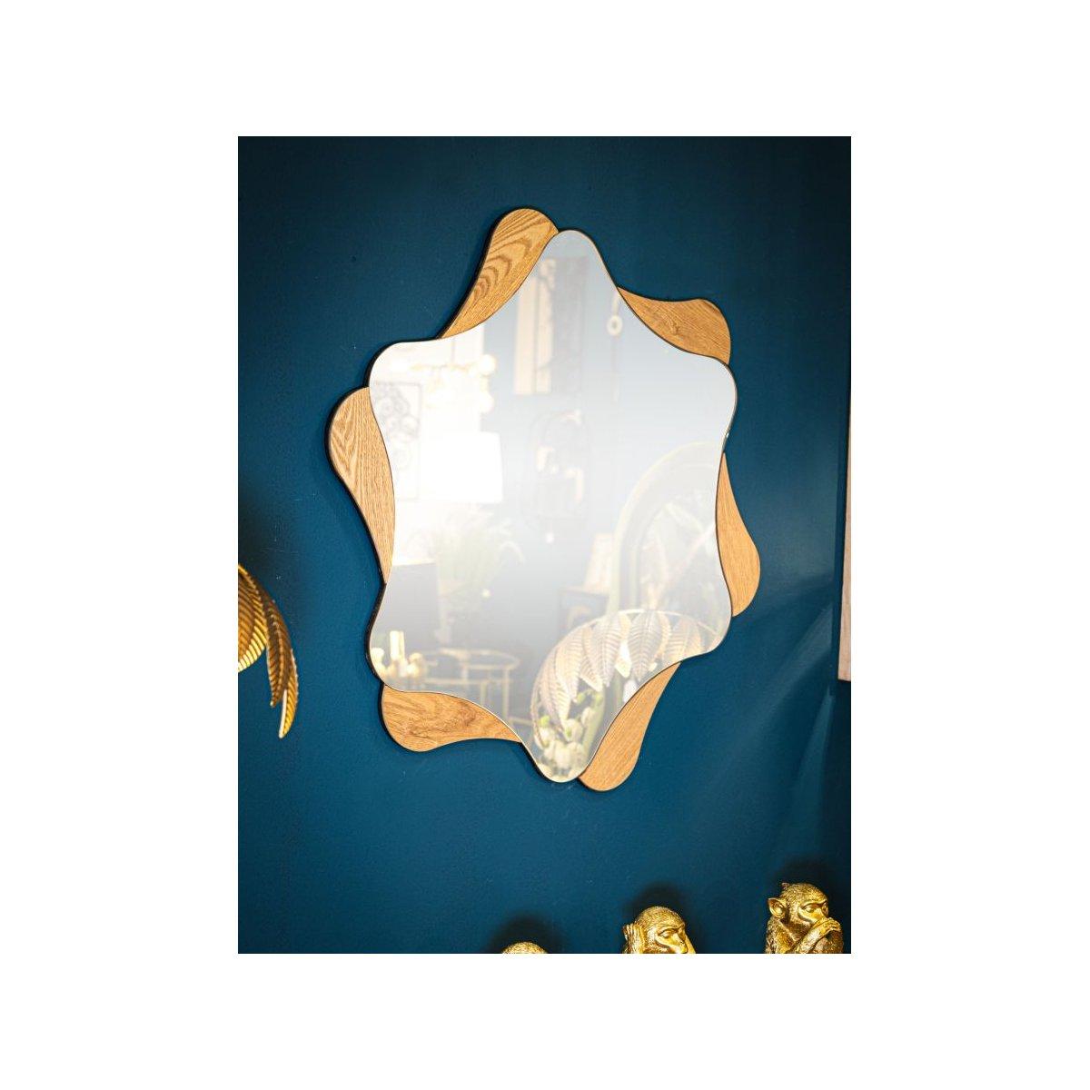 Specchio Da Muro Star cm.Ø80x1 Misura Specchio cm.65x74 |Mauro Ferretti