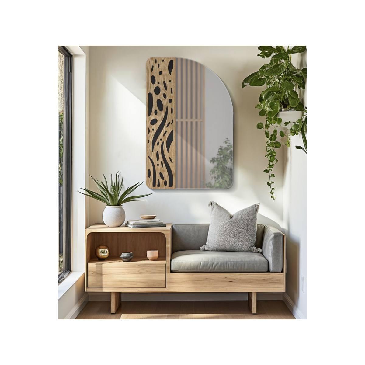 Specchio Da Muro Terry cm.60x1x90 Misura Specchio cm.40x90 |Mauro Ferretti