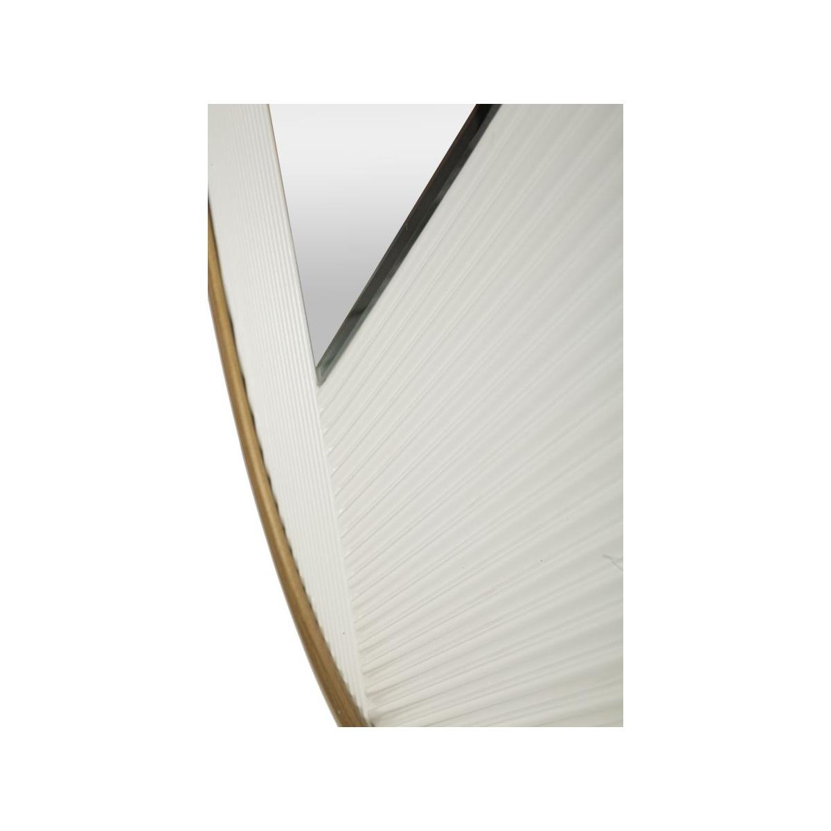 Specchio Da Muro Tolosa cm.Ø80x4 Misura Specchio cm.73x64 |Mauro Ferretti