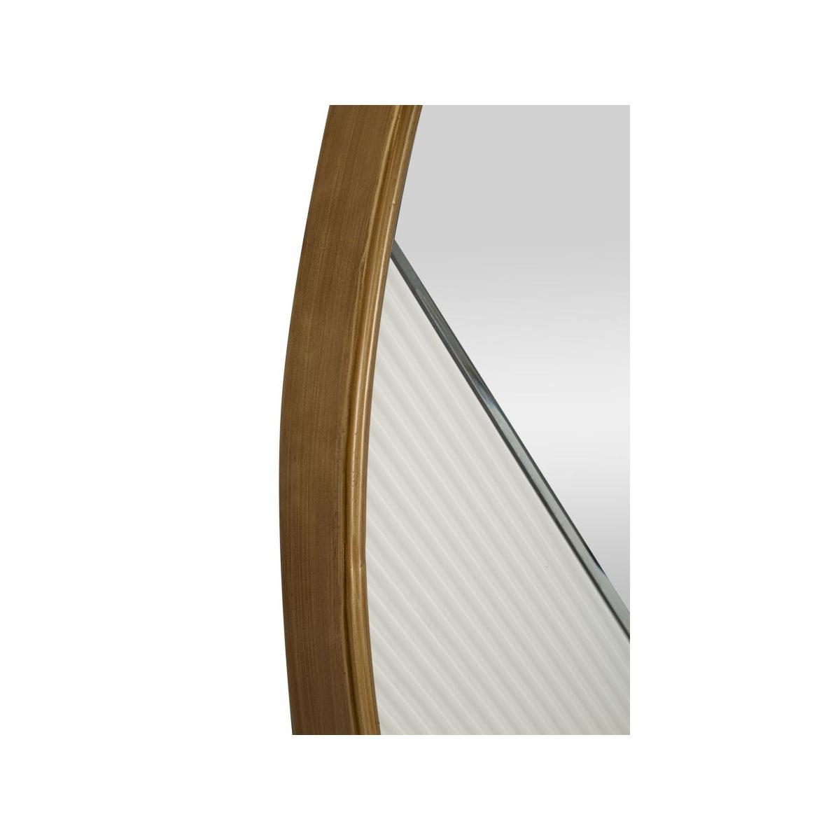 Specchio Da Muro Tolosa cm.Ø80x4 Misura Specchio cm.73x64 |Mauro Ferretti