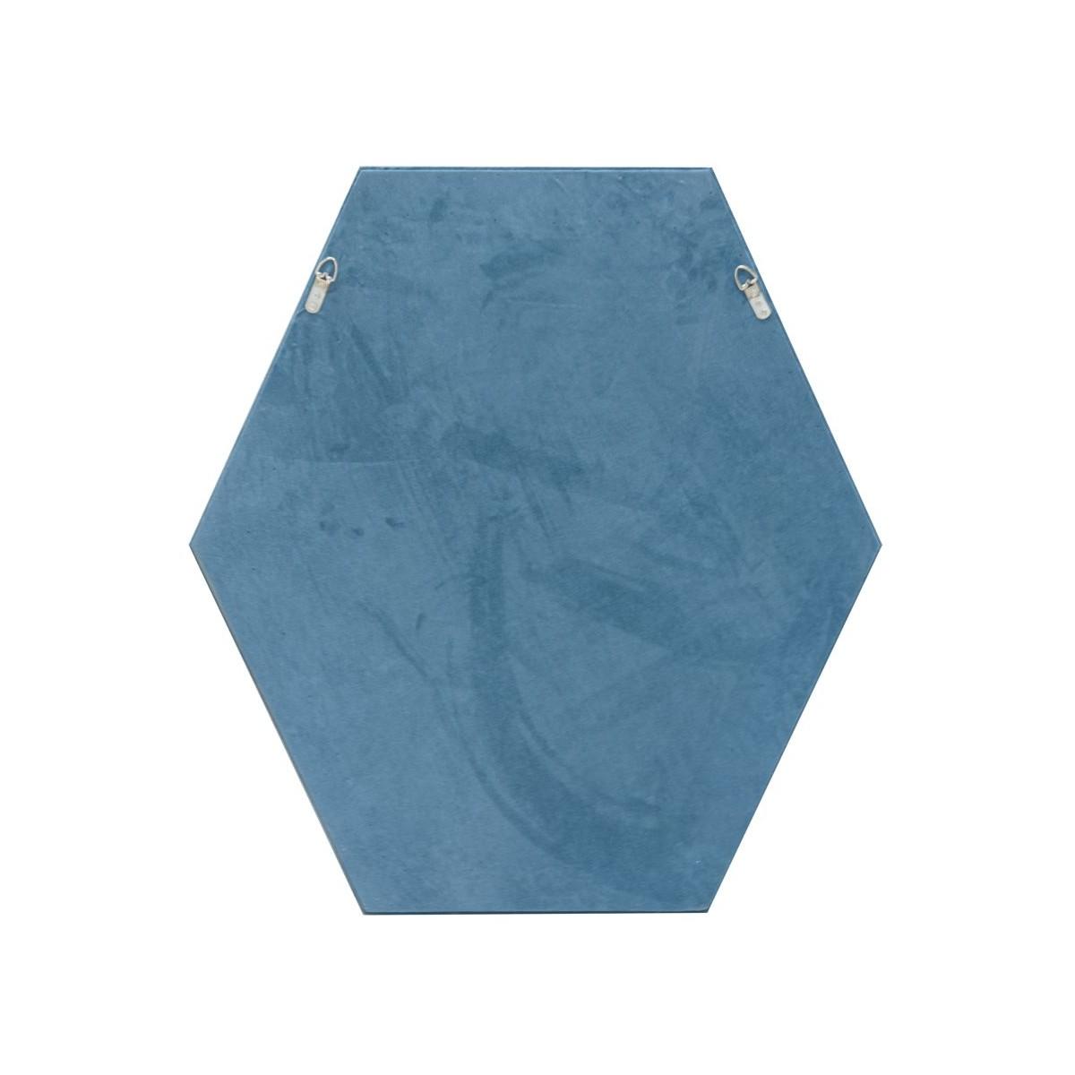 Specchio Da Muro Tony Velluto Blu Giallo cm.75x4x80 |Mauro Ferretti