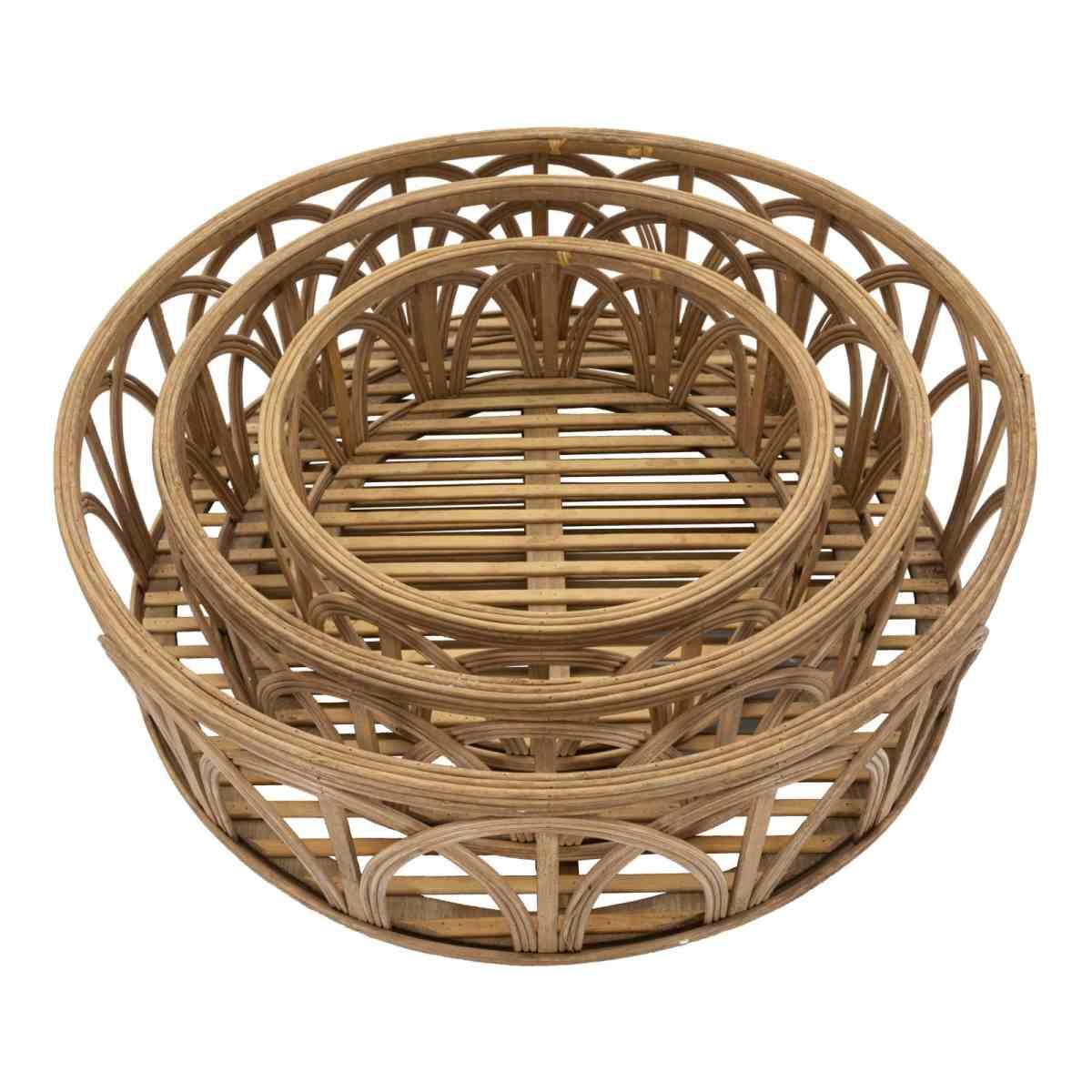 Svuota Tasche Fuji Tris cm.Ø50x16-40x14-30x12 |Mauro Ferretti