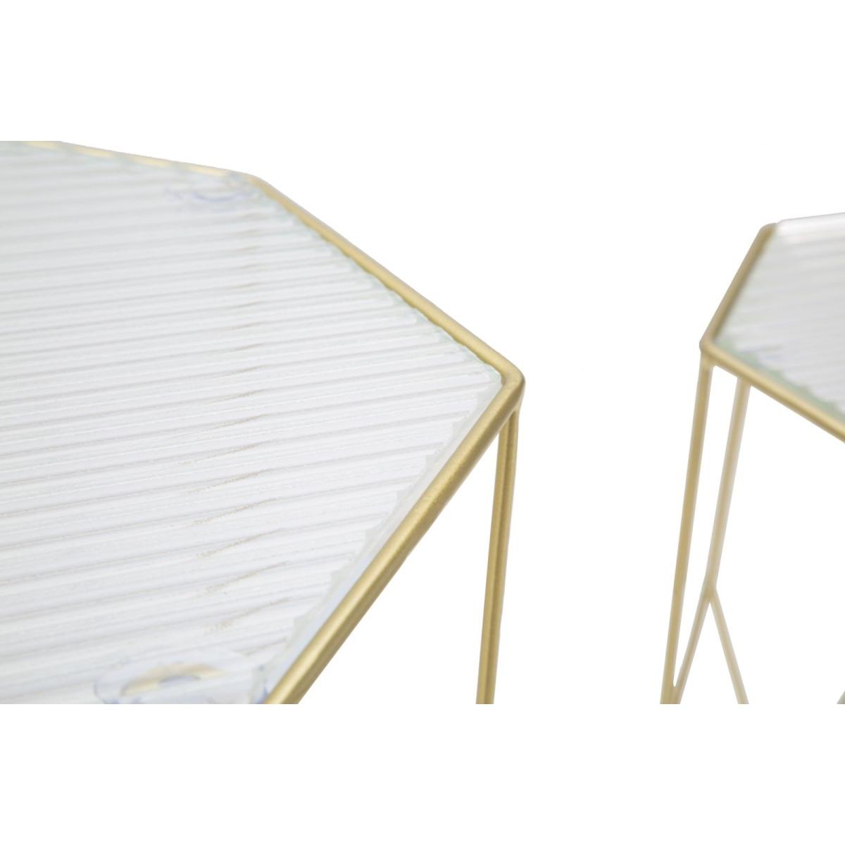 Tavolinetti New Glass Coppia cm.Ø37x47-31x42 |Mauro Ferretti