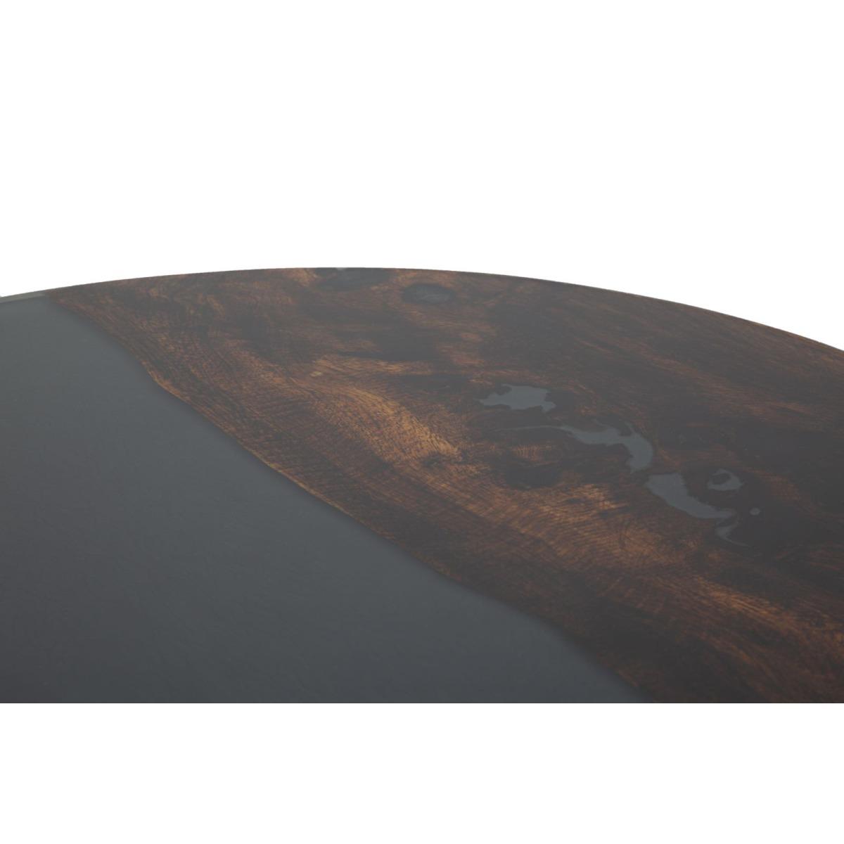 Tavolo Da Caffe' Mustang Rot. cm.Ø50x45 Legno Di Acacia Nilotica |Mauro Ferretti