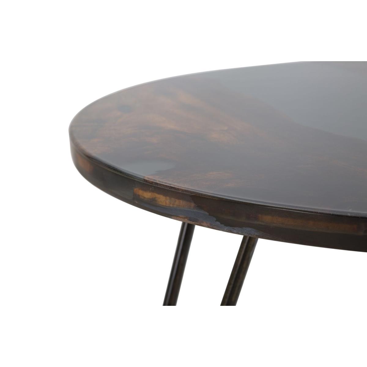 Tavolo Da Caffe' Mustang Rot. cm.Ø50x45 Legno Di Acacia Nilotica |Mauro Ferretti