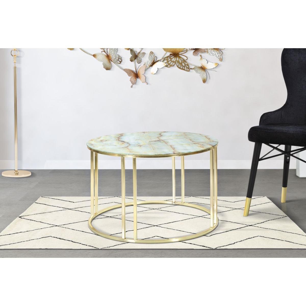 Tavolo Da Caffe' Sepa cm.Ø75x48 |Mauro Ferretti