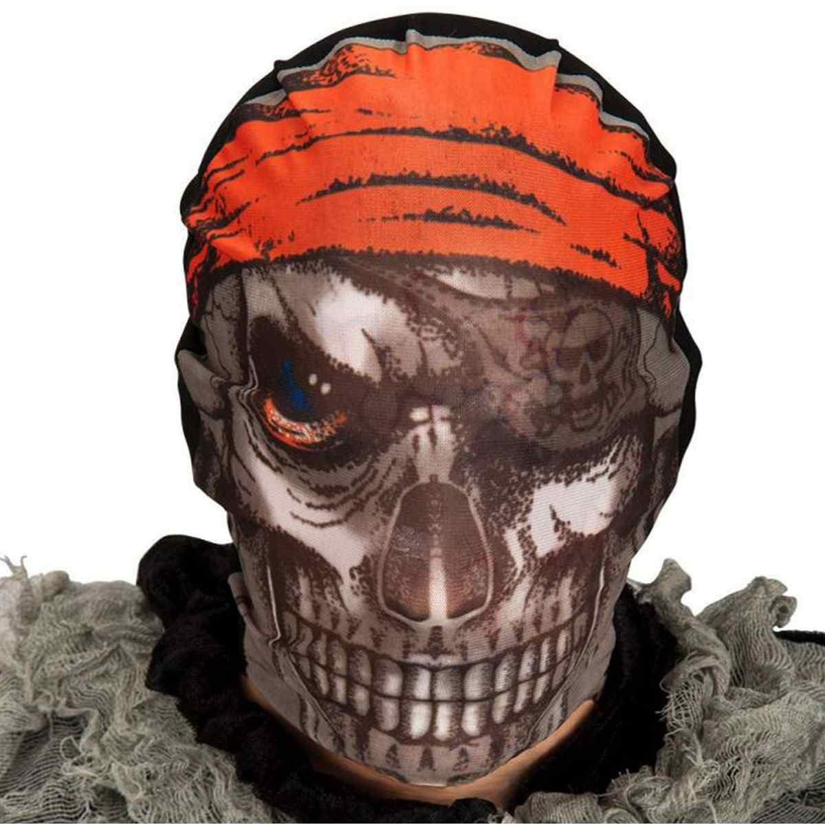 Maschera Viso Teschio Pirata Tessuto |Carnival Toys