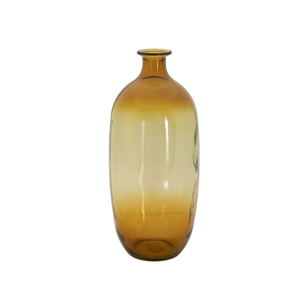 Vaso Botella Napoles Vetro Riciclato Orange cm.Ø16x38 Made In Spain |Mauro Ferretti