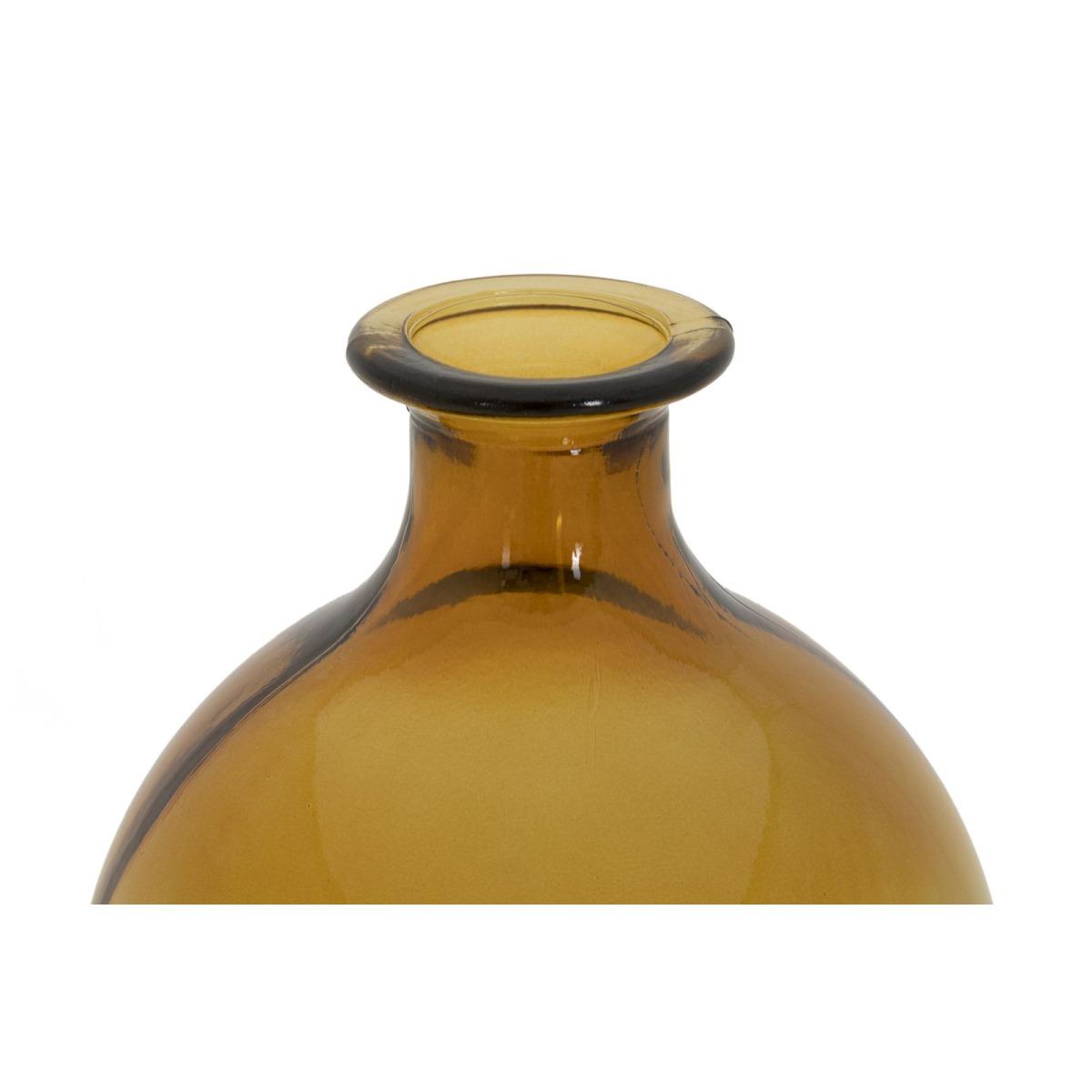 Vaso Botella Napoles Vetro Riciclato Orange cm.Ø16x38 Made In Spain |Mauro Ferretti