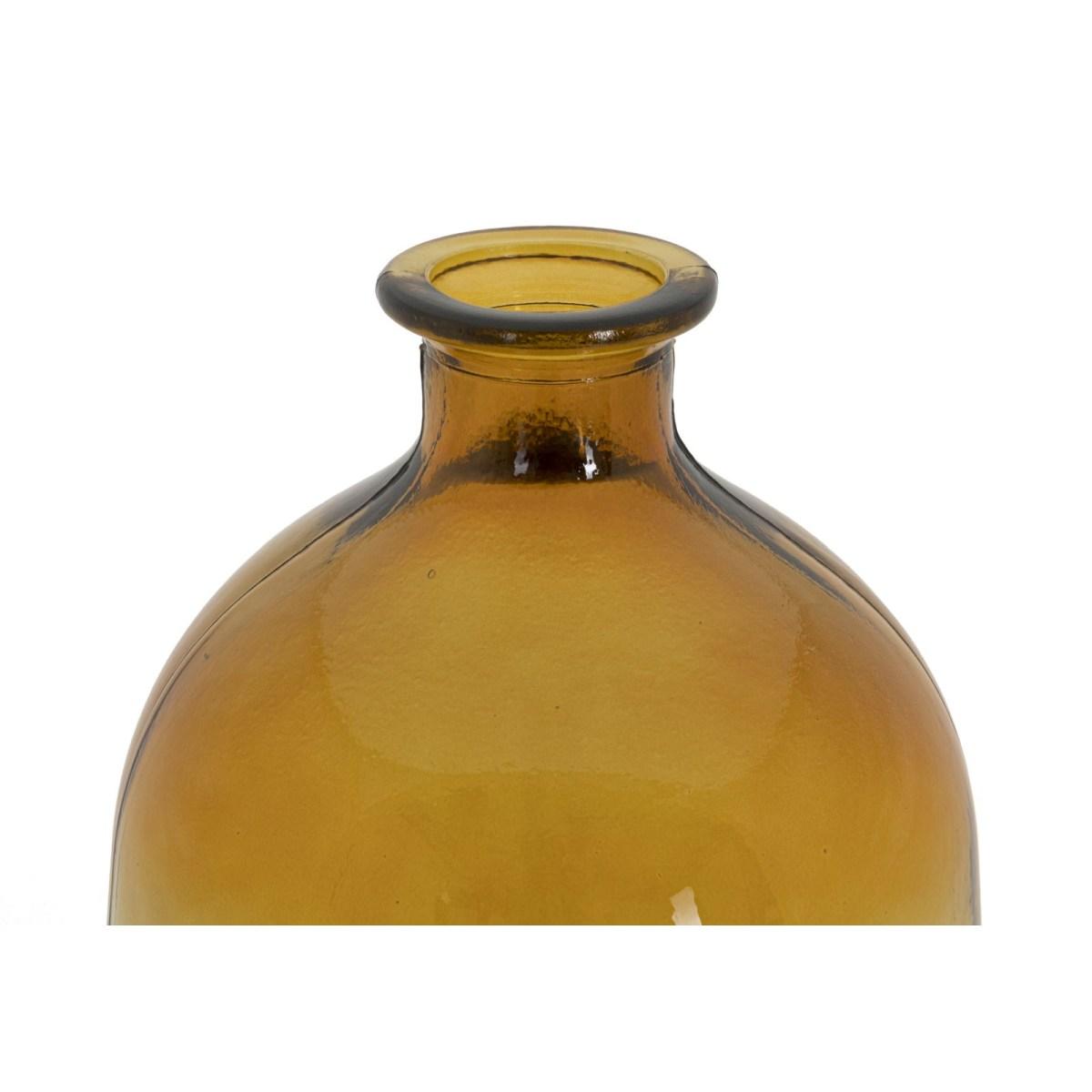 Vaso Botella Napoles Vetro Riciclato Orange cm.Ø19x45 Made In Spain |Mauro Ferretti