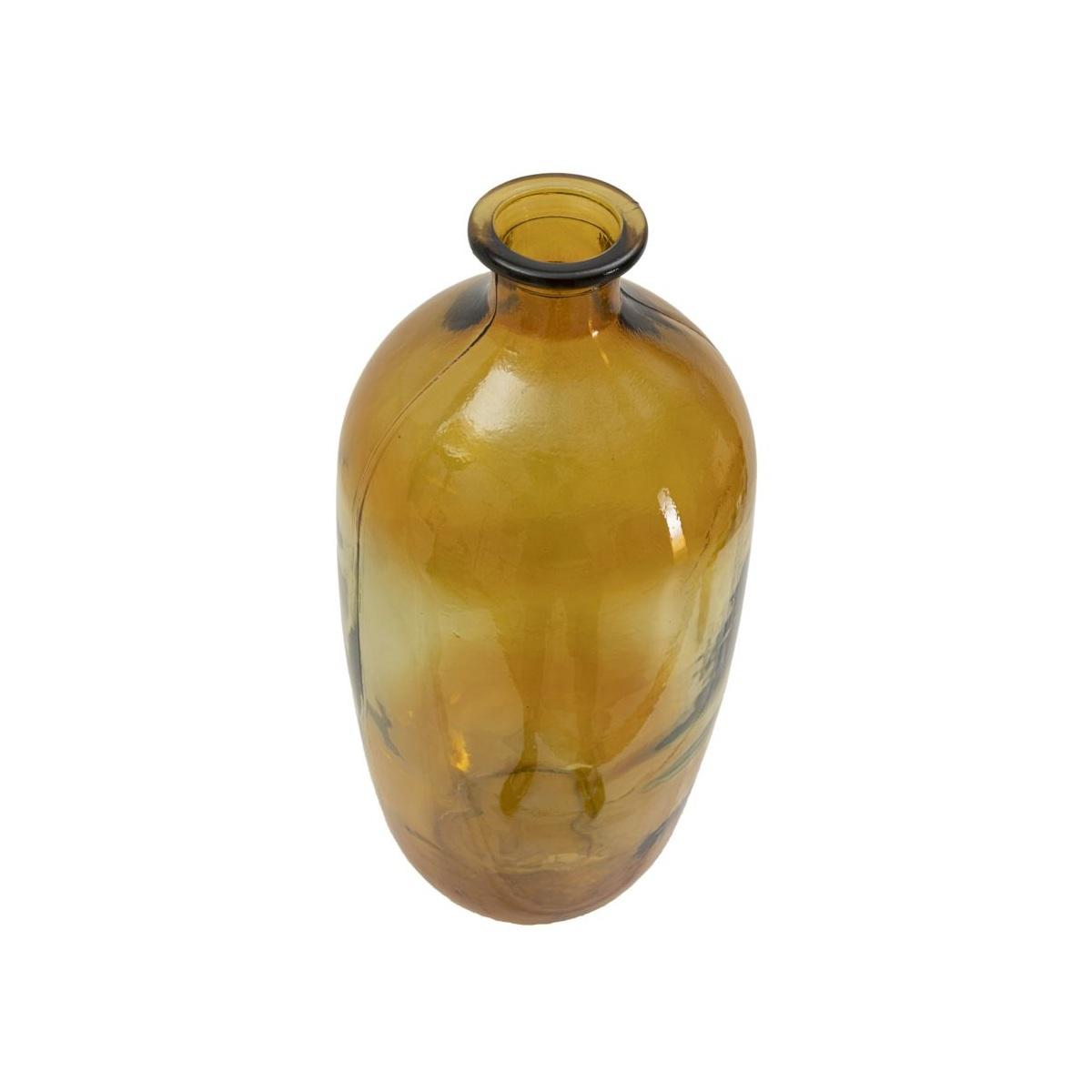 Vaso Botella Napoles Vetro Riciclato Orange cm.Ø19x45 Made In Spain |Mauro Ferretti