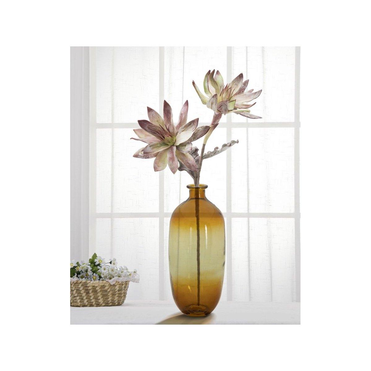 Vaso Botella Napoles Vetro Riciclato Orange cm.Ø19x45 Made In Spain |Mauro Ferretti