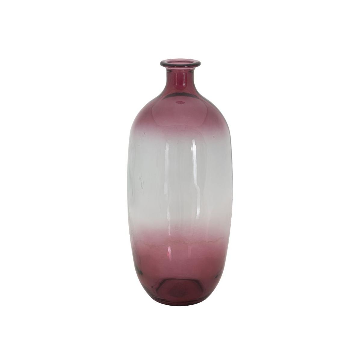 Vaso Botella Napoles Vetro Riciclato Red cm.Ø16x38 Made In Spain |Mauro Ferretti