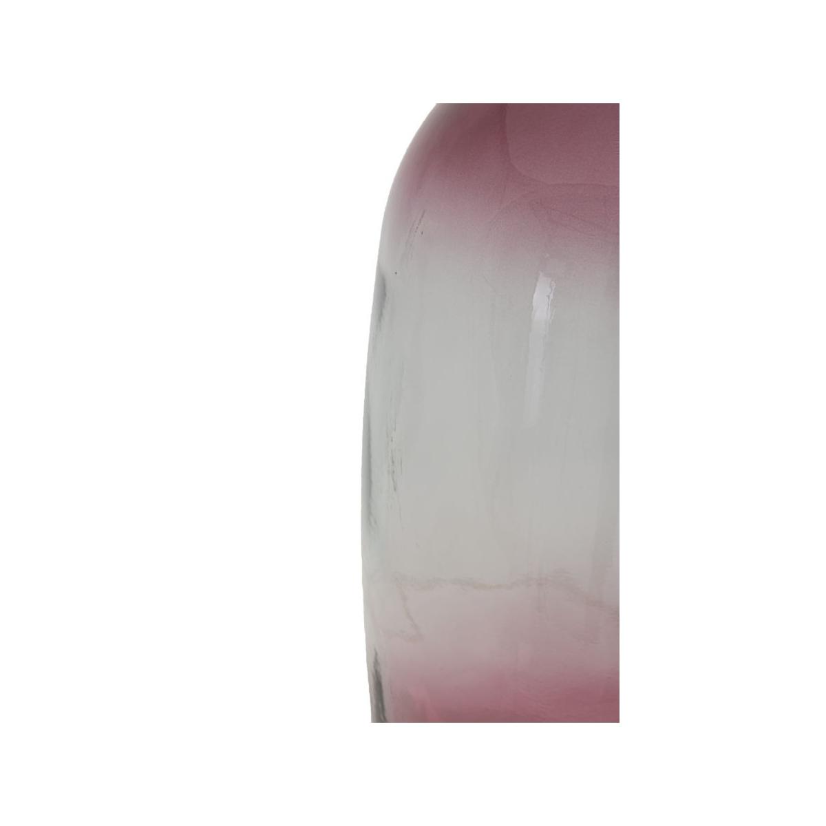 Vaso Botella Napoles Vetro Riciclato Red cm.Ø16x38 Made In Spain |Mauro Ferretti