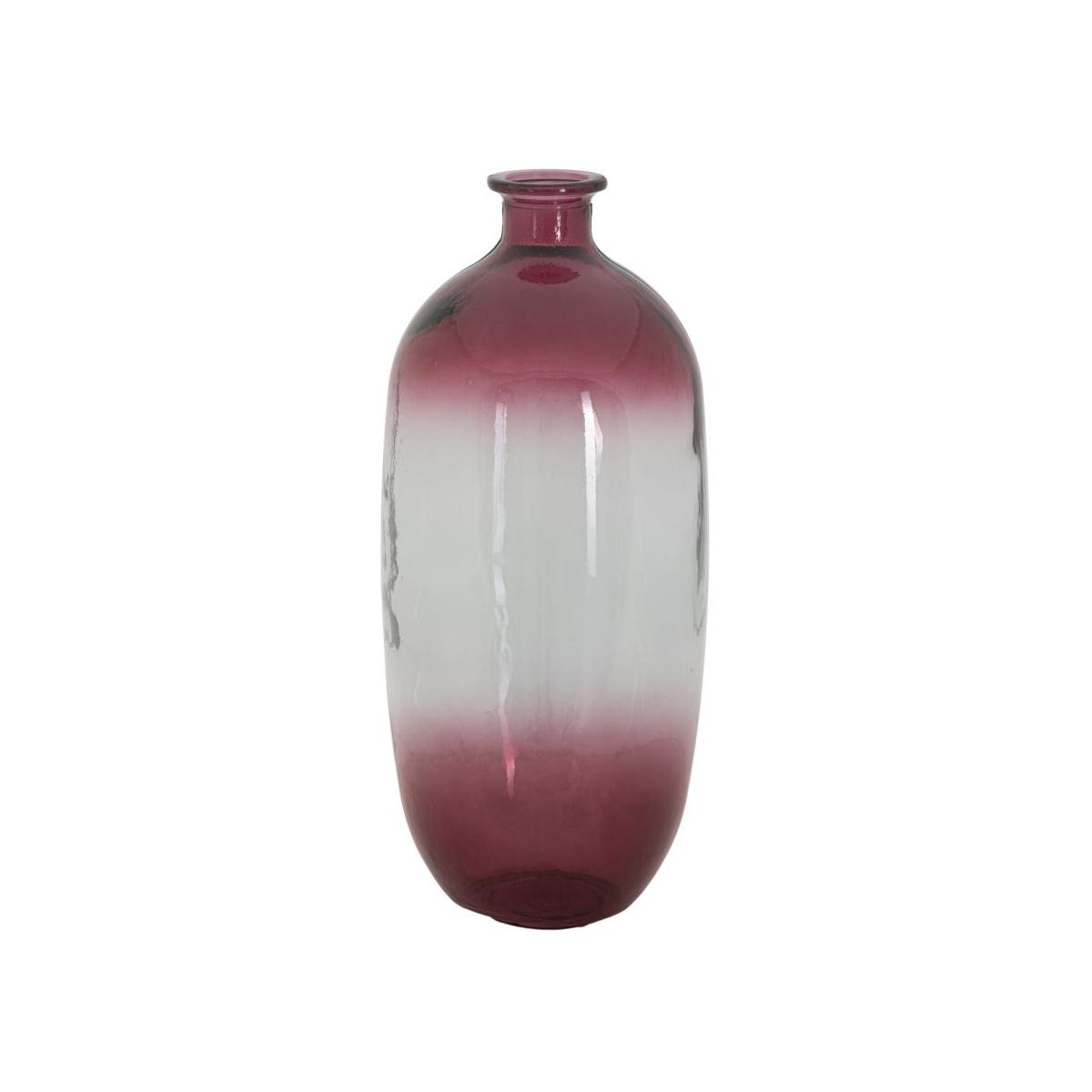 Vaso Botella Napoles Vetro Riciclato Red cm.Ø19x45 Made In Spain |Mauro Ferretti