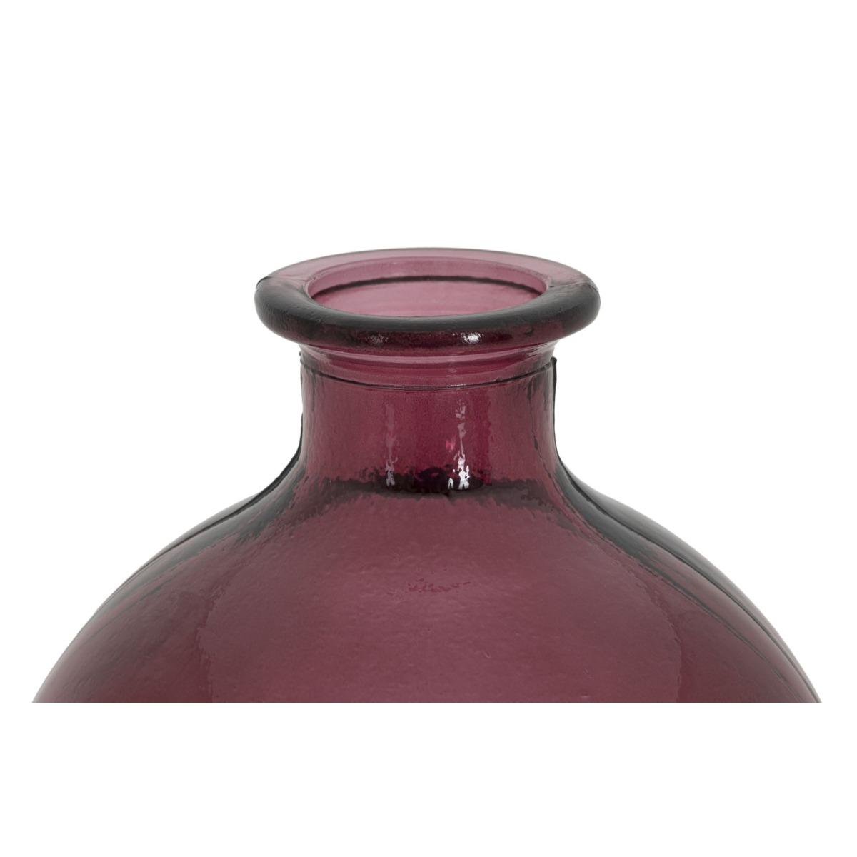 Vaso Botella Napoles Vetro Riciclato Red cm.Ø19x45 Made In Spain |Mauro Ferretti