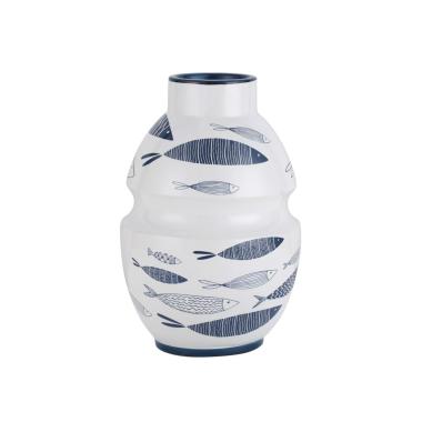Vaso Ceramica Fish cm.Ø21x31 |Mauro Ferretti