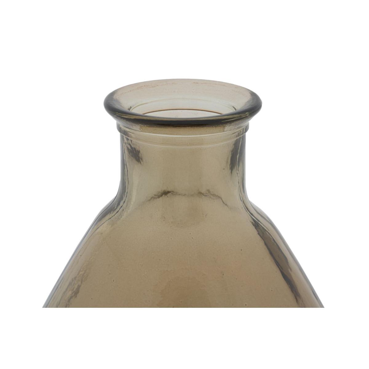 Vaso Jarron Adobe Vetro Riciclato cm.Ø33x60 Made In Spain |Mauro Ferretti