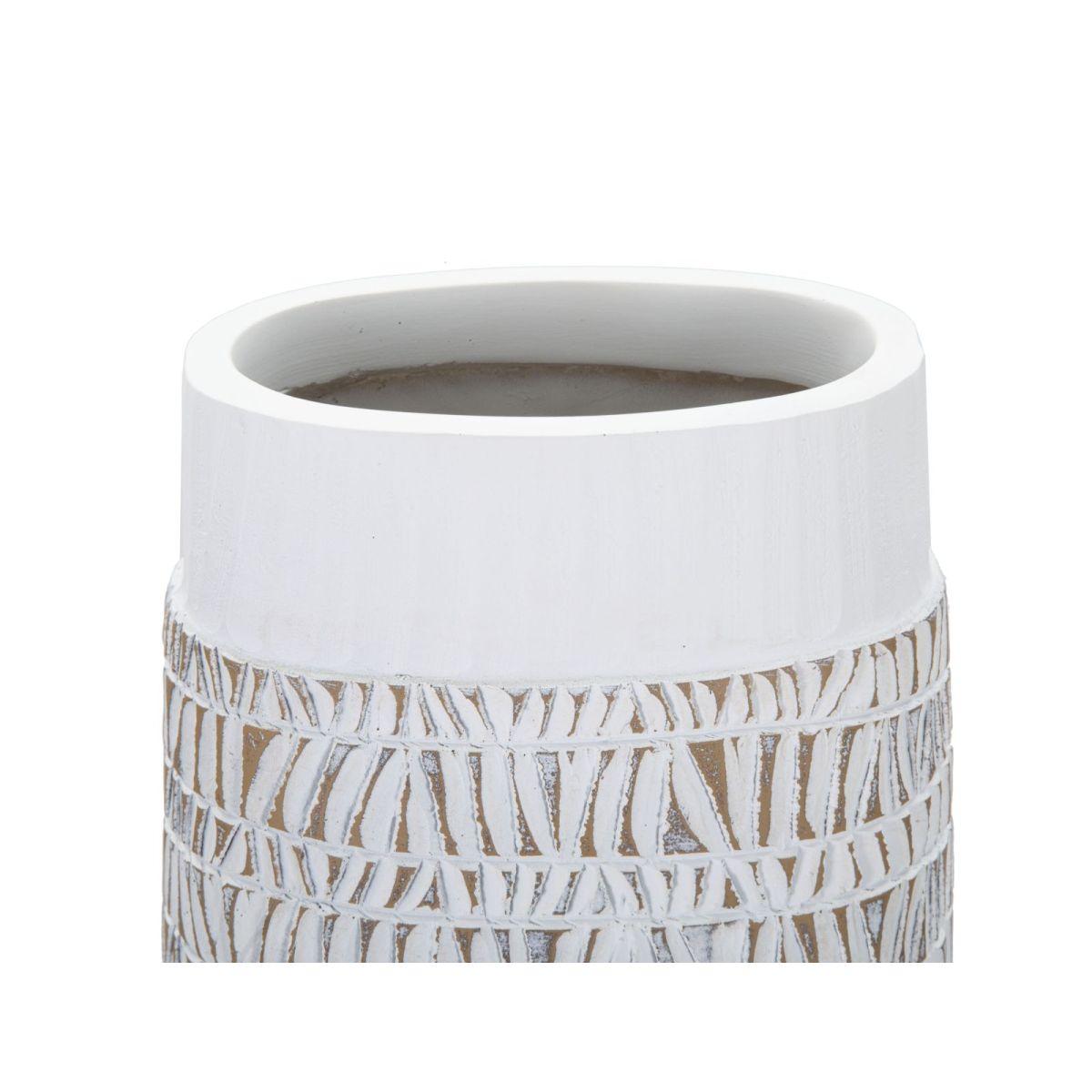 Vaso Resina Nairobi Oval cm.19x12x50 |Mauro Ferretti