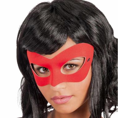 Maschera Viso Tessuto Rosso |Carnival Toys