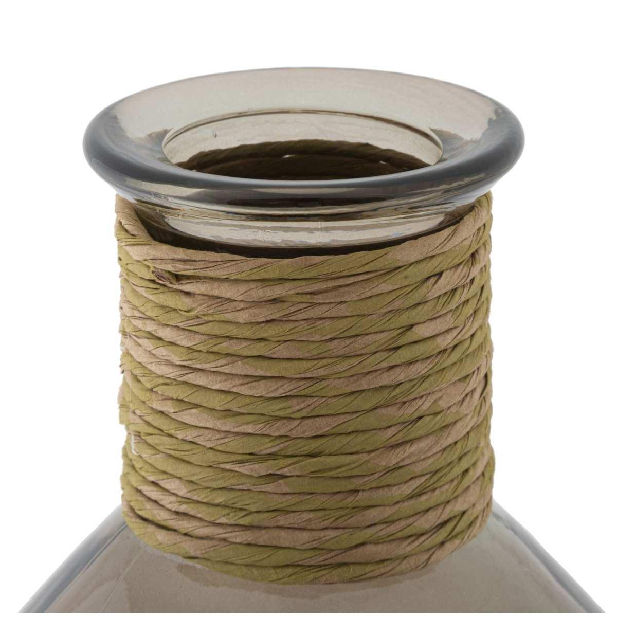 Vaso Rope Artemis Vetro Riciclato cm.Ø29x59 Made In Spain |Mauro Ferretti