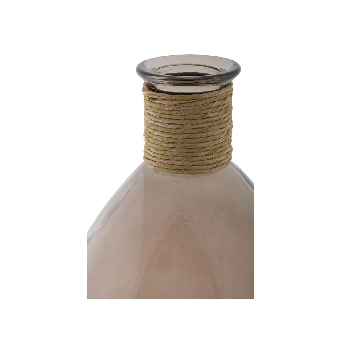 Vaso Rope Artemis Vetro Riciclato cm.Ø29x59 Made In Spain |Mauro Ferretti