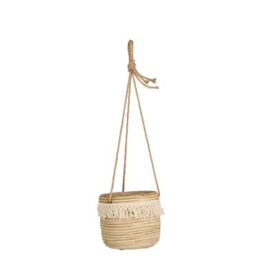 Vaso Ceramica da Appendere Bolivia Naturale cm.Ø15,5x14,5 | Bizzotto