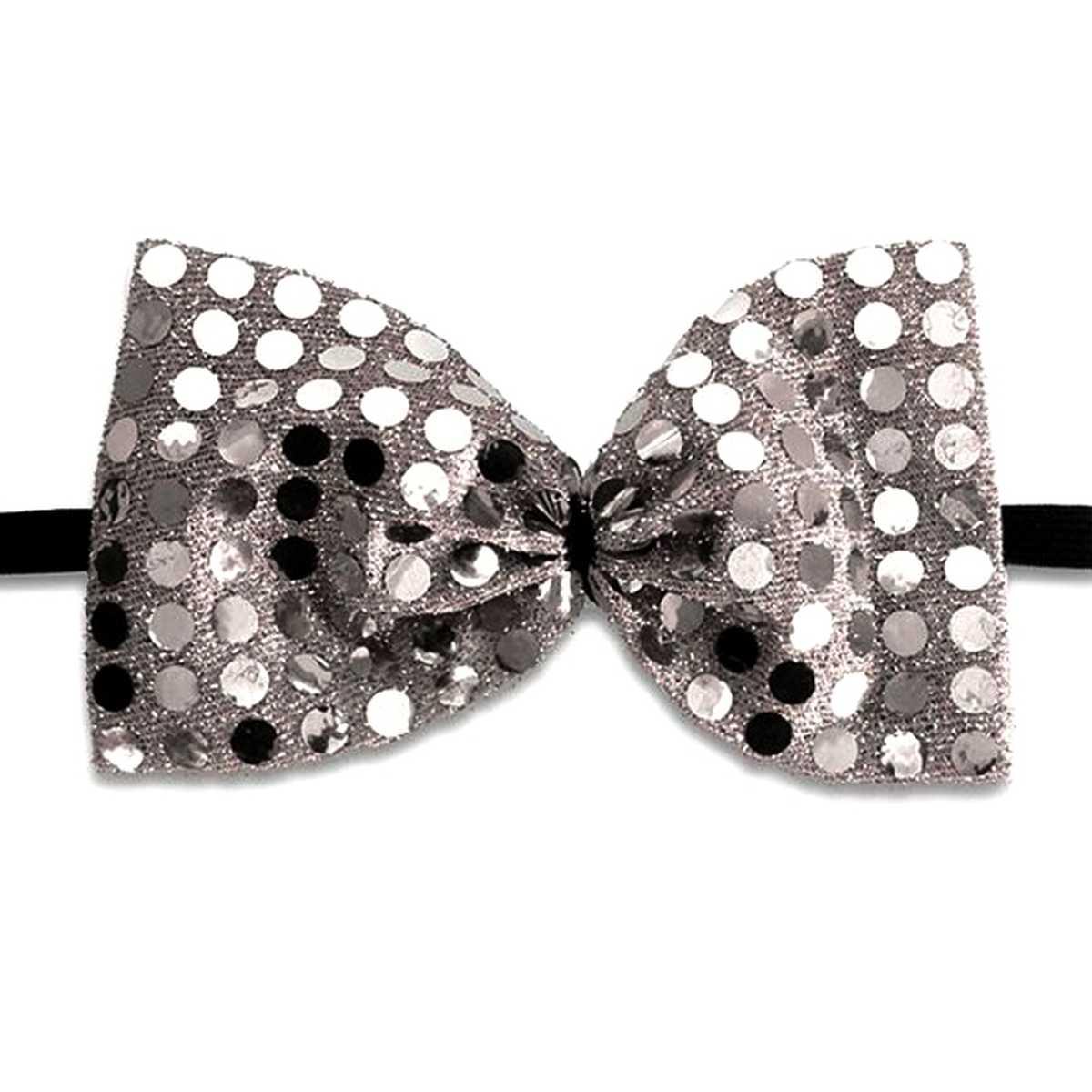 Papillon Paillettes Argento |Carnival Toys